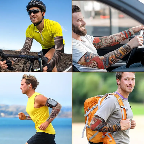 Unisex Cooling Arm Sleeves Sleeved Pack - 2 Pairs UV Protection Arm Covers,
