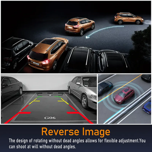 Dash Cam Front Rear Left and Right, Full HD 4 Channnel Dash Camera for Cars Built-in WiFi, 64GB Card