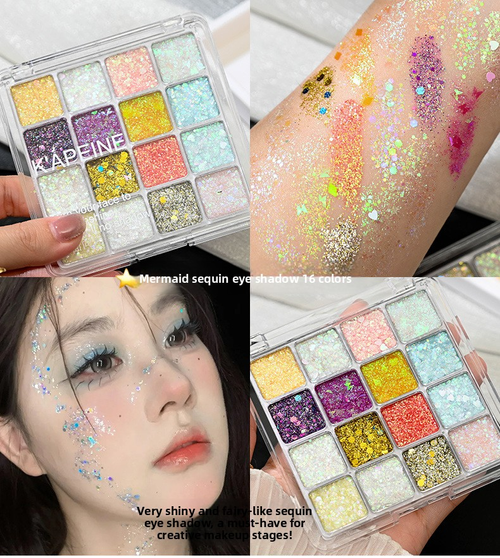 16 Color  Shimmer Eyeshadow for Beauty