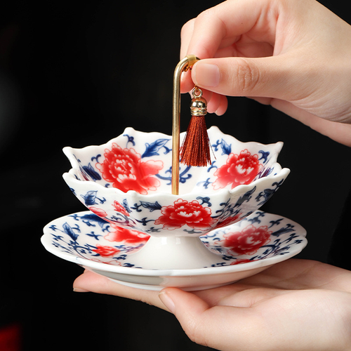 China-Porcelain  Umbrella Tea  Filter