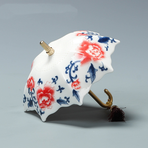 China-Porcelain  Umbrella Tea  Filter