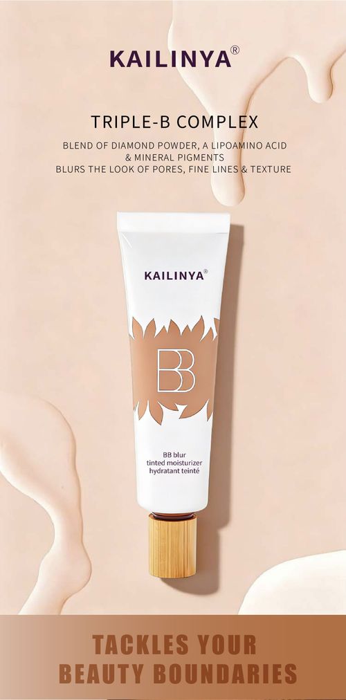2-in-1Kailinya BB blur tinted moisturizer SPF 30 - instantly brightens&brush