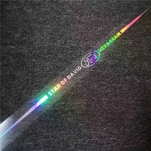 Rainbow Laser Car Logo Sticker