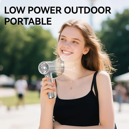 Diamond Fan Luxury Bling Portable Handheld Turbo Fan
