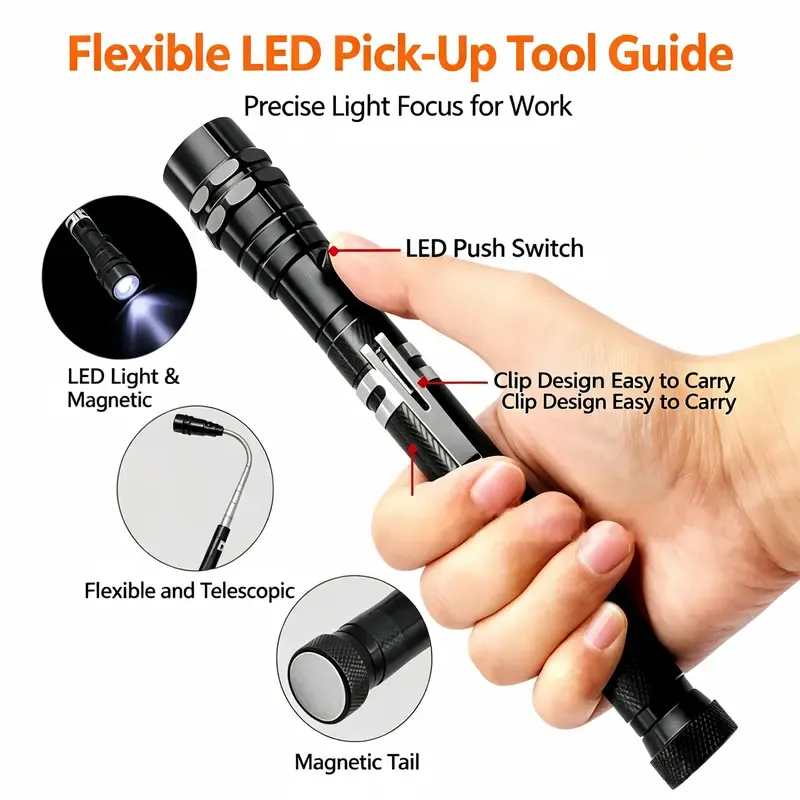 Extendable Magnetic Pickup Tools