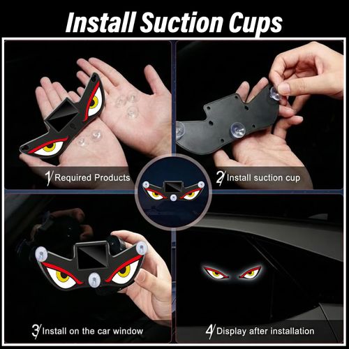 💥Solar Demon Eye LED Car Window Light😍