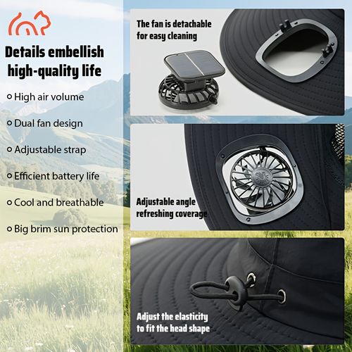 Outdoor Solar Fan Cap