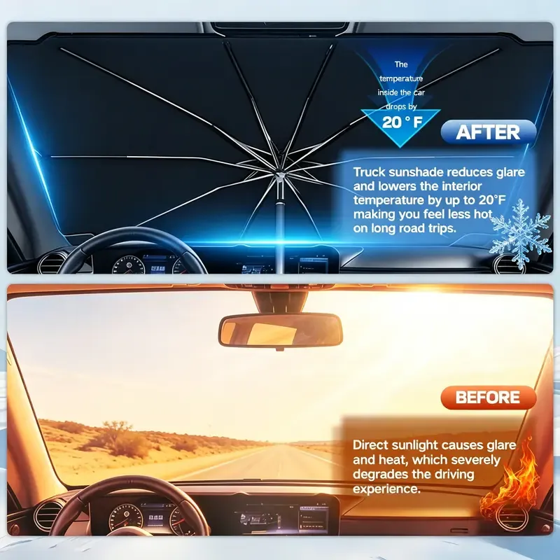 Car Windshield Sun Shade Umbrella Cover