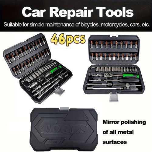 46pcs Car Repair Machinery Tools Set