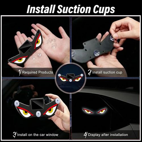 💥Solar Demon Eye LED Car Window Light😍
