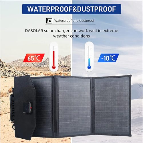 30W Portable Charger Solar Panel Waterproof Foldable Solar Panel USB Type-c Phone Charger Fast Charging0 Watts