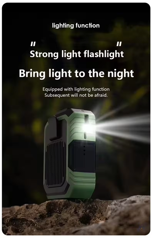 Summer Portable Outdoor Cooling Fan With Rechargeable Battery Power Bank Function Small Pocket Clip Fan for Travel and Sports