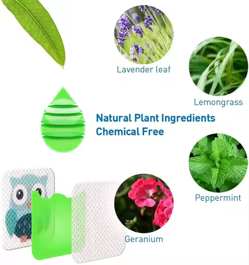 Best Selling Indoor or Outdoor Cartoon 100% Natural Mosquito Repellent Stickers for All Ages (36 Stickers)