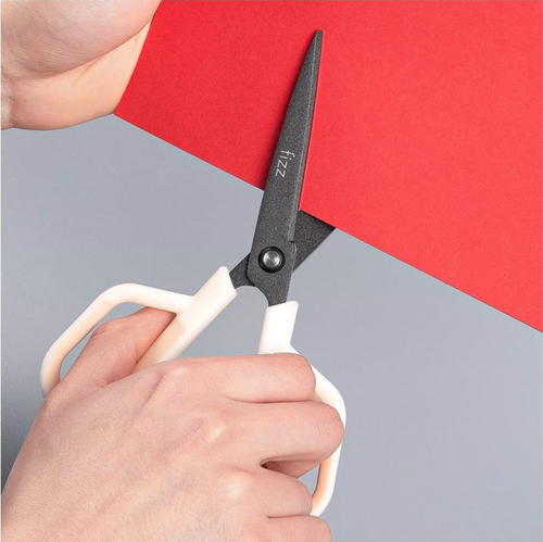 Fizz Teflon 2-in-1 Scissors Art Knife Combination Set Safe Stainless Sharp Art Knife for Cutting Adhesive Tape