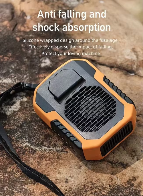 Summer Portable Outdoor Cooling Fan With Rechargeable Battery Power Bank Function Small Pocket Clip Fan for Travel and Sports