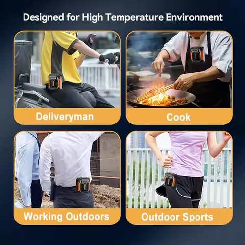 Summer Portable Outdoor Cooling Fan With Rechargeable Battery Power Bank Function Small Pocket Clip Fan for Travel and Sports