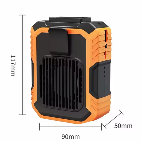 Summer Portable Outdoor Cooling Fan With Rechargeable Battery Power Bank Function Small Pocket Clip Fan for Travel and Sports