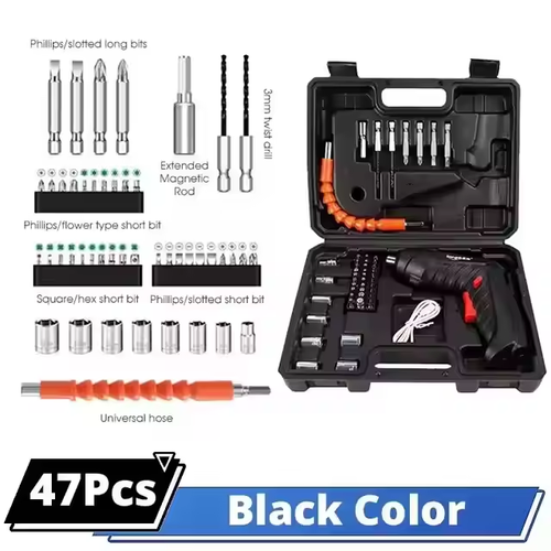 3.6V Rechargeable Electric Cordless Screwdriver Household Folding Lithium Powerful Drill Tools