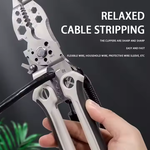 Multifunctional Electrical Industrial Grade Branching Wire Stripping Wire Pulling Electrician Specific Wire Stripping Pliers