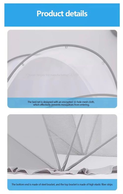 Portable Folding Breathable Crib Mosquito Net 128x65x55cm cm Baby Shade Bottomless