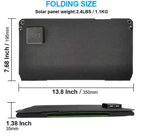 30W Portable Charger Solar Panel Waterproof Foldable Solar Panel USB Type-c Phone Charger Fast Charging0 Watts