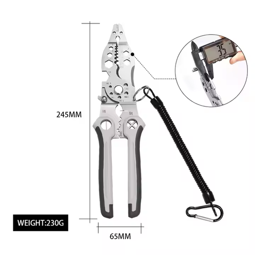 Multifunctional Electrical Industrial Grade Branching Wire Stripping Wire Pulling Electrician Specific Wire Stripping Pliers