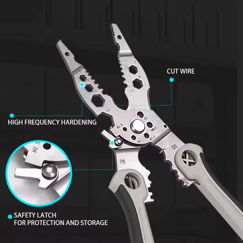 Multifunctional Electrical Industrial Grade Branching Wire Stripping Wire Pulling Electrician Specific Wire Stripping Pliers