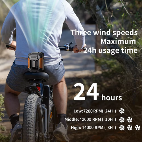 Summer Portable Outdoor Cooling Fan With Rechargeable Battery Power Bank Function Small Pocket Clip Fan for Travel and Sports