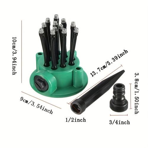Automatic Garden Sprinkler with 12 Flexible Heads（Cash on delivery is supported）