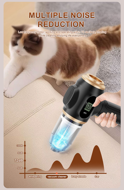 Wireless Handheld Vacuum Cleaner with Digital Display for Car and Home（Cash on delivery is supported）