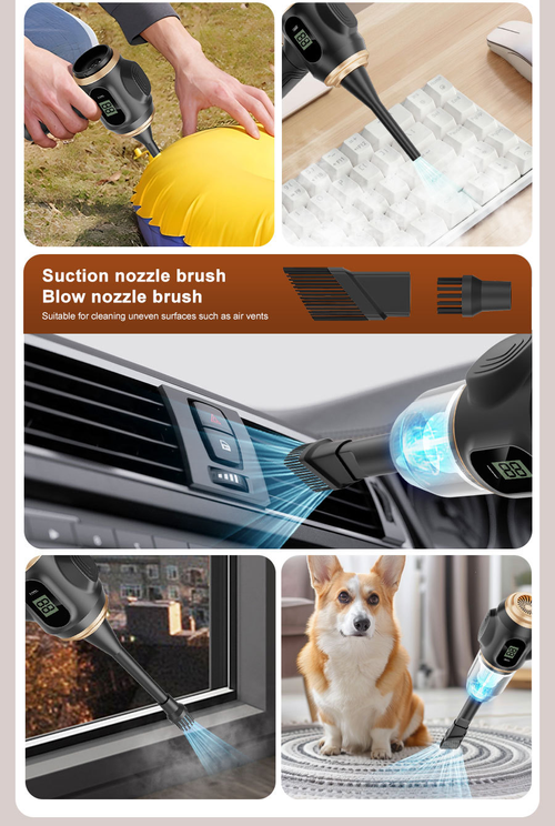 Wireless Handheld Vacuum Cleaner with Digital Display for Car and Home（Cash on delivery is supported）