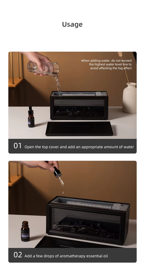 Flame Aromatherapy Diffuser with Realistic Flame and Remote Control（Cash on delivery is supported）