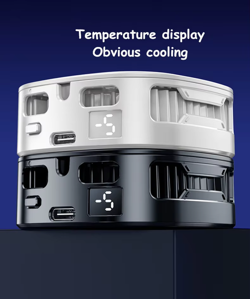Phone Cooler 2 in 1 Magnetic Clip Semiconductor Digital Display（Cash on delivery is supported）