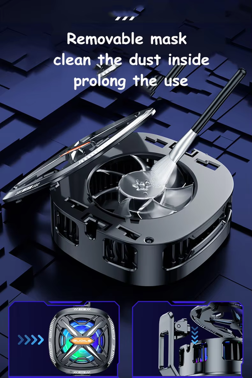 Phone Cooler 2 in 1 Magnetic Clip Semiconductor Digital Display（Cash on delivery is supported）