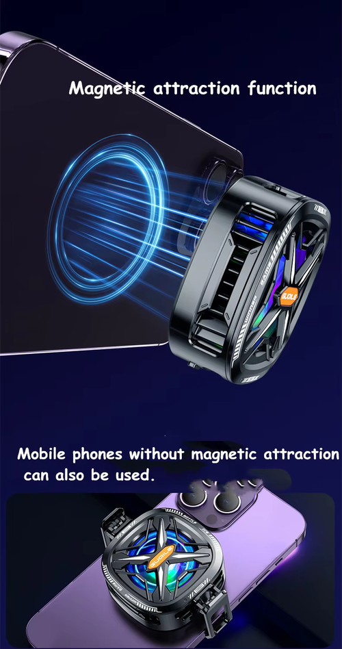 Phone Cooler 2 in 1 Magnetic Clip Semiconductor Digital Display（Cash on delivery is supported）