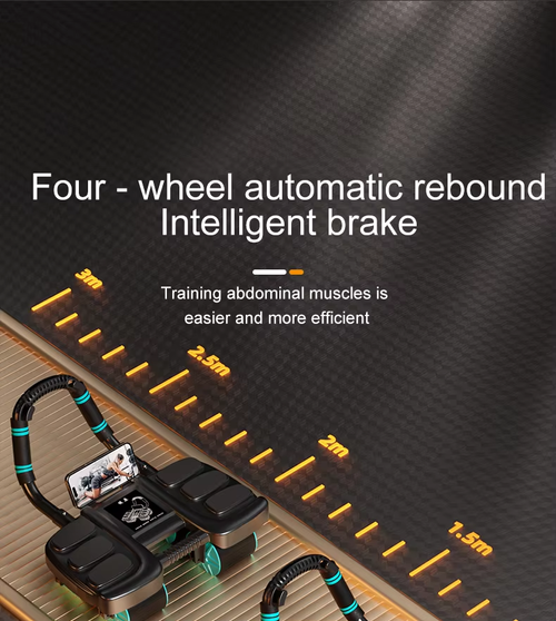 Home Fitness Ab wheel 4 wheels strong core trainer safe weight loss（Cash on delivery is supported）