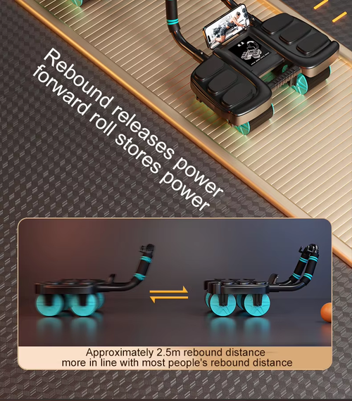 Home Fitness Ab wheel 4 wheels strong core trainer safe weight loss（Cash on delivery is supported）