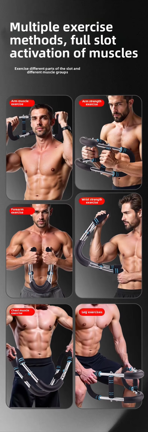 Adjustable U‑Shaped Arm Trainer 30‑50kg Home Fitness（Cash on delivery is supported）