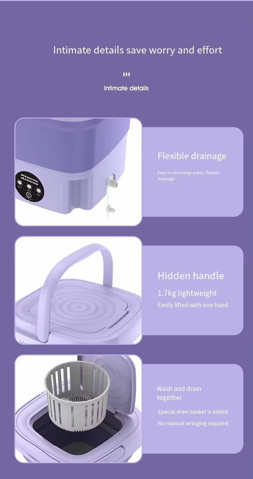 Portable Mini Washer for Home Dorm and Underwear（Cash on delivery is supported）