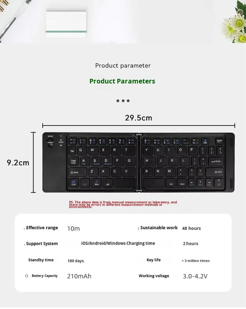 Portable Foldable Bluetooth Keyboard for Tablet and Laptop（Cash on delivery is supported）