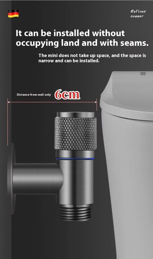 New All-Copper Bidet Sprayer Set, Dual Control 2-Way Outlet（Cash on delivery is supported）