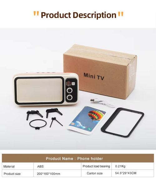 Retro TV Mobile Phone Screen Stand（Cash on delivery is supported）