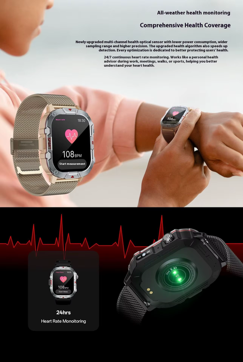 Outdoor Sport Watch Bluetooth Health 3Proof Waterproof（Cash on delivery is supported）