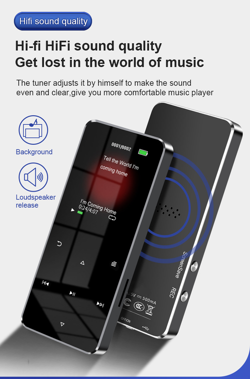 MP4 Music Player Bluetooth Touch Screen with Speaker（Cash on delivery is supported）