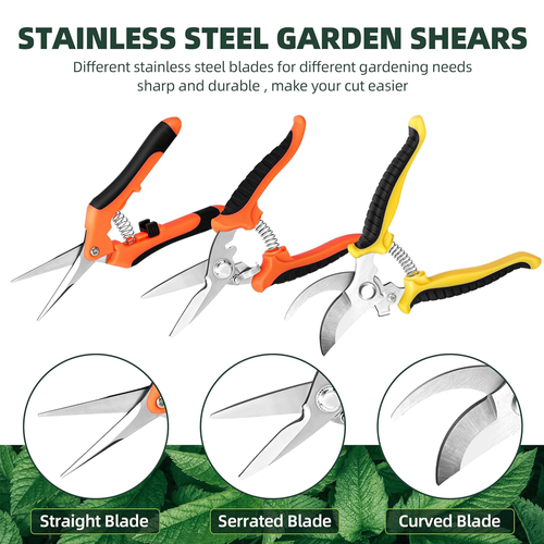 3 Piece Garden Pruning Shears Set Sharp and Durable（Cash on delivery is supported）