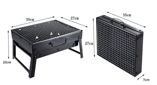 Foldable Portable Charcoal BBQ Grill for Outdoor Use（Cash on delivery is supported）
