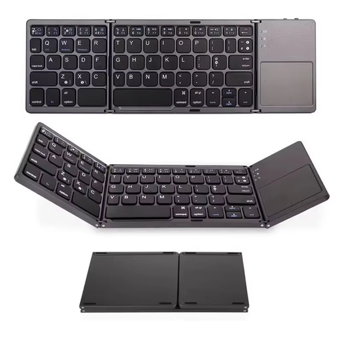 Foldable Bluetooth Keyboard with Touchpad for Tablet and Laptop（Cash on delivery is supported）