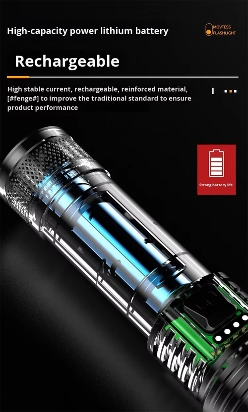 Super Bright Rechargeable LED Torch Light 2-Pack（Cash on delivery is supported）