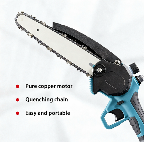 4 Inch Cordless Mini Chainsaw with Battery and Charger（Cash on delivery is supported）