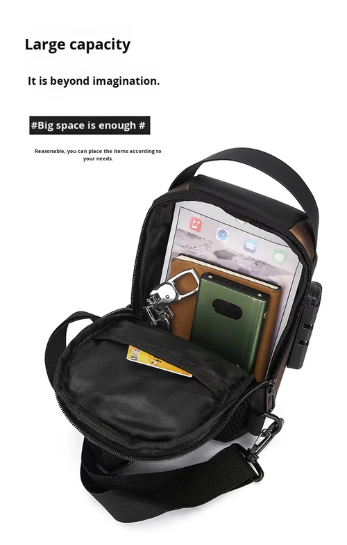 Anti-theft Crossbody Sling Bag with Password Lock（Cash on delivery is supported）